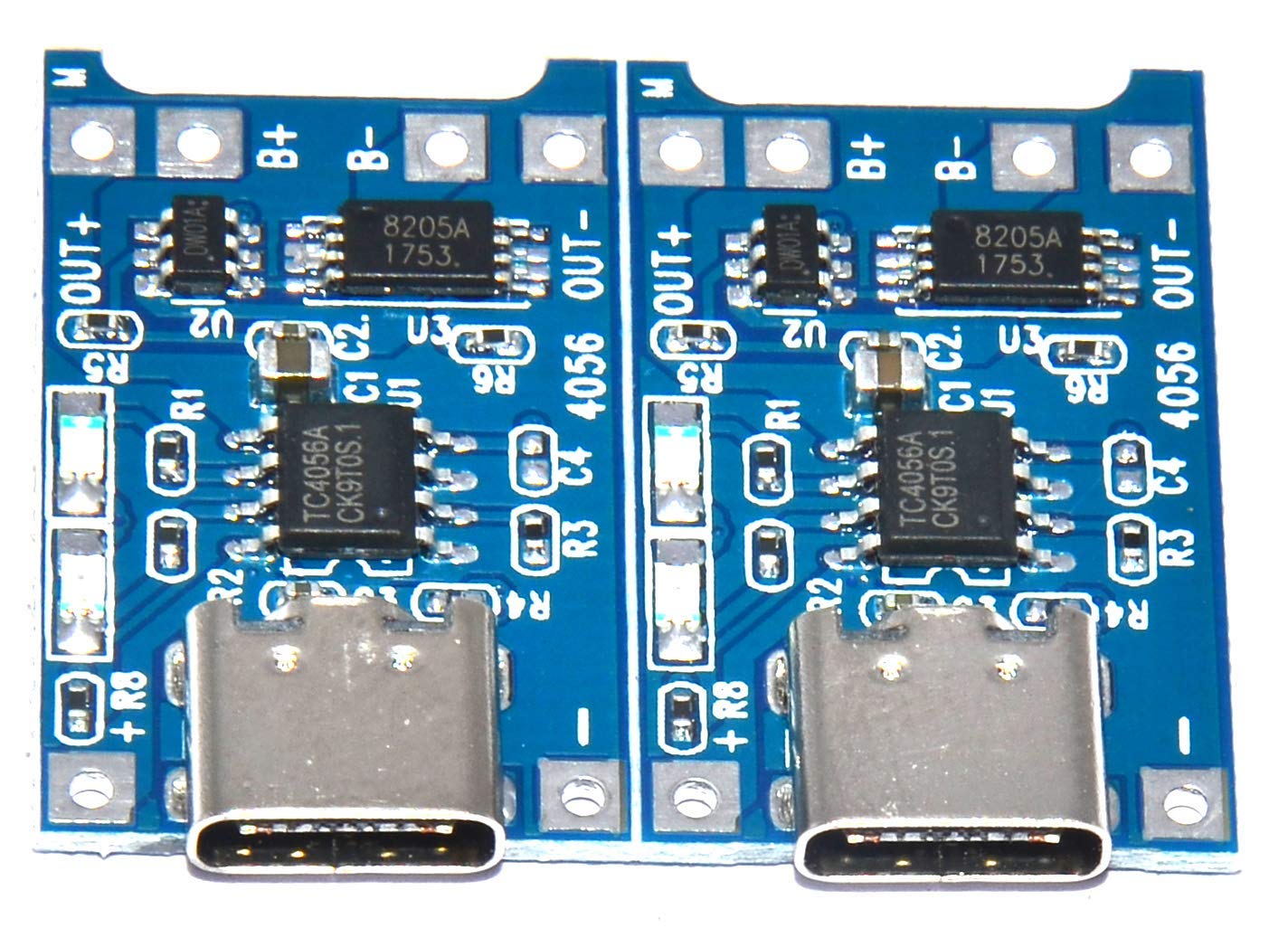 DHRUVPRO TP 4056 C Type USB Type C USB 5V 1A 18650 tp4056 Lithium Battery Charger Module Charging Board with Protection Dual Functions 1A Li-ion (2 Pcs) (B0BRVKX6QG) Amazon Price History, Amazon Price Tracker