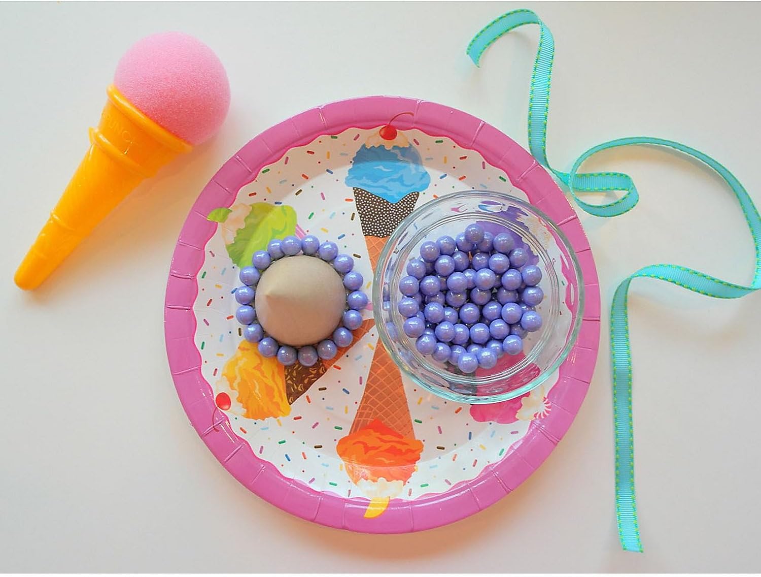 Fun Express Ice Cream Cone Shooters Toys - VBS Vacation Bible School Supplies/Décor- Set of 12 Party Supply and Classic Novelty Toys