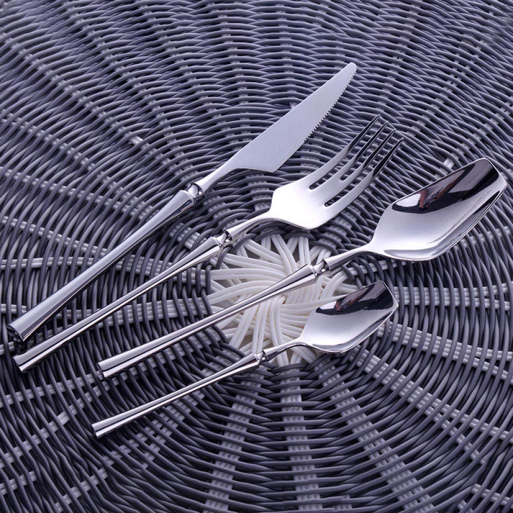 Besteck Set Western Portable Besteck Set Travel 304 Edelstahl Geschirr Set Luxus Griff Messer Gabel Abendessen Geschirr Set 24-Tlg