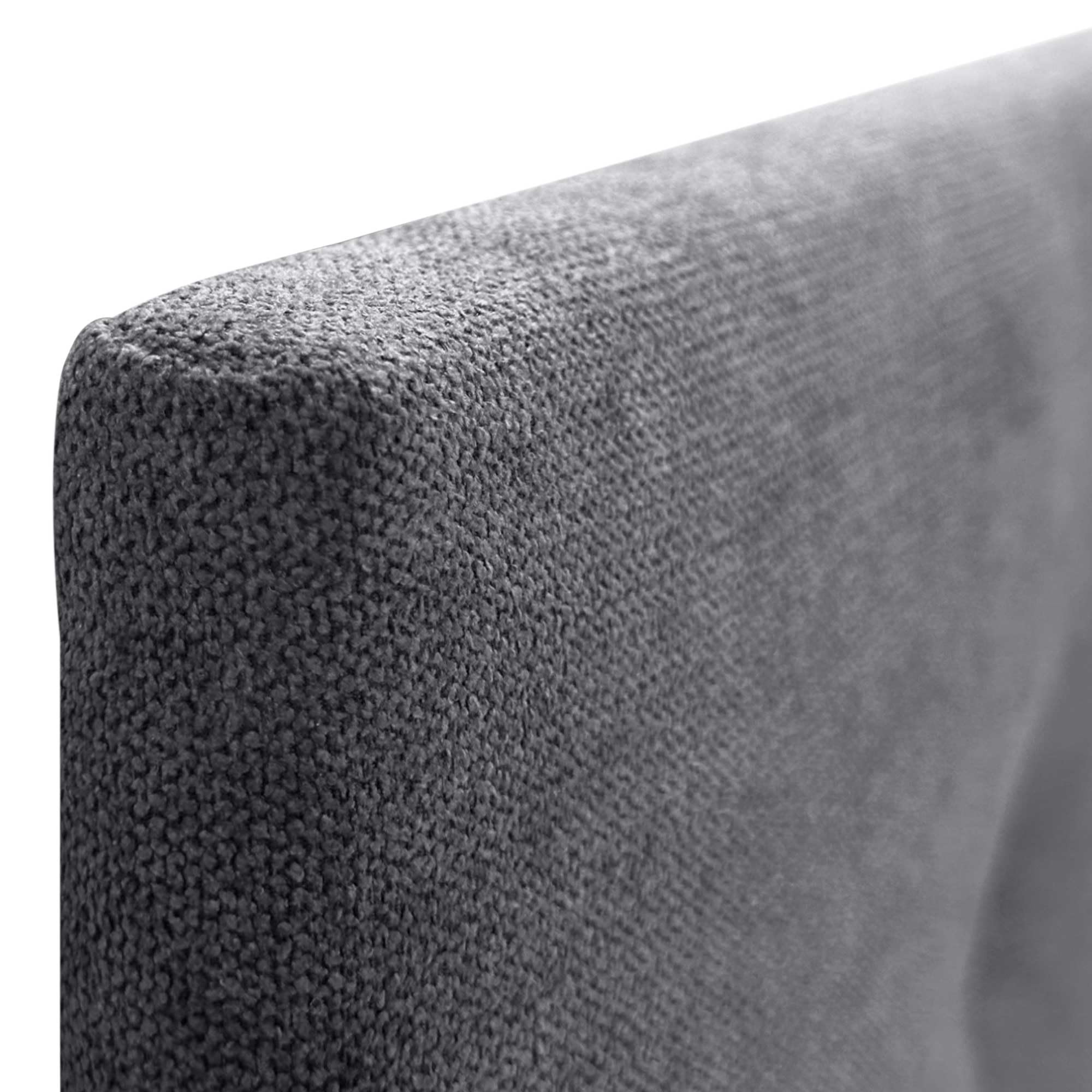 DHOME Tête de lit en Similicuir ou en Tissu AQUALINE Pro Haute qualité d'ameublement Gamme DE Couleurs Nouvelles Tête de lit Deluxe (Tissu Gris Cendré, 160x105cm avec Pieds (Lits 150/160))