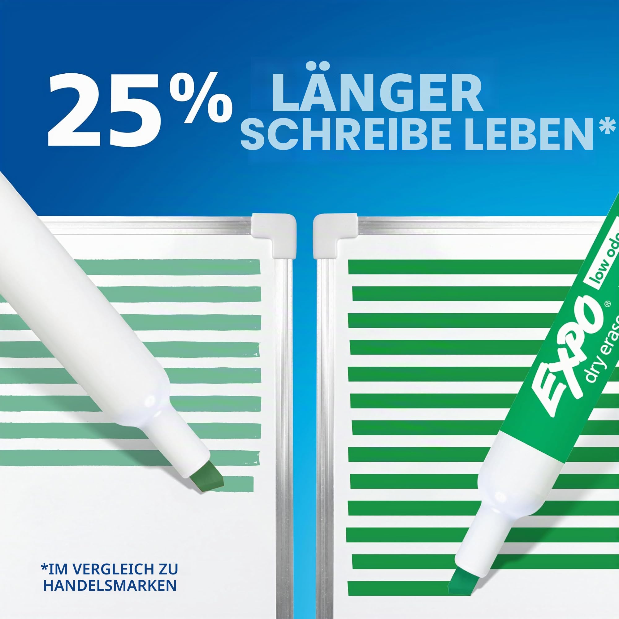 Expo 2 low-odor Dry Erase Marker, Keilspitze, 16 Stück (81045) 8-Pack Vibrant Colors