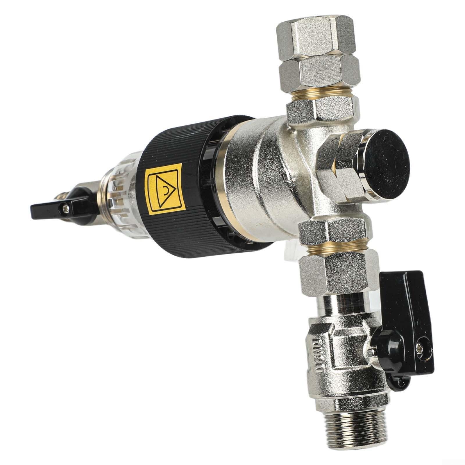 Separatore magnetico per fango DN20 3/4" per caldaia, filtro magnetico con rete in acciaio inox per rimuovere ruggine e calcare, filtro dell'acqua HVAC