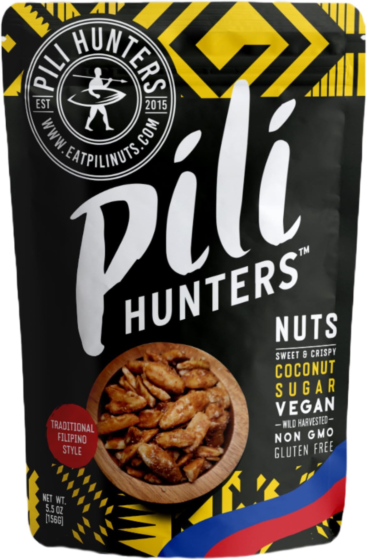 Pili Hunters - Pinoy Style with Crispy Coconut Sugar Pili Nuts - Healthy Snacks Pili Nuts