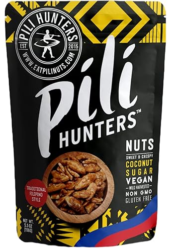 Miniatura 6 de Pili Hunters - Nueces de pili germinadas silvestres, cacao crudo (bolsa de 4 onzas) Snack vegano para energía baja en carbohidratos, sin gluten