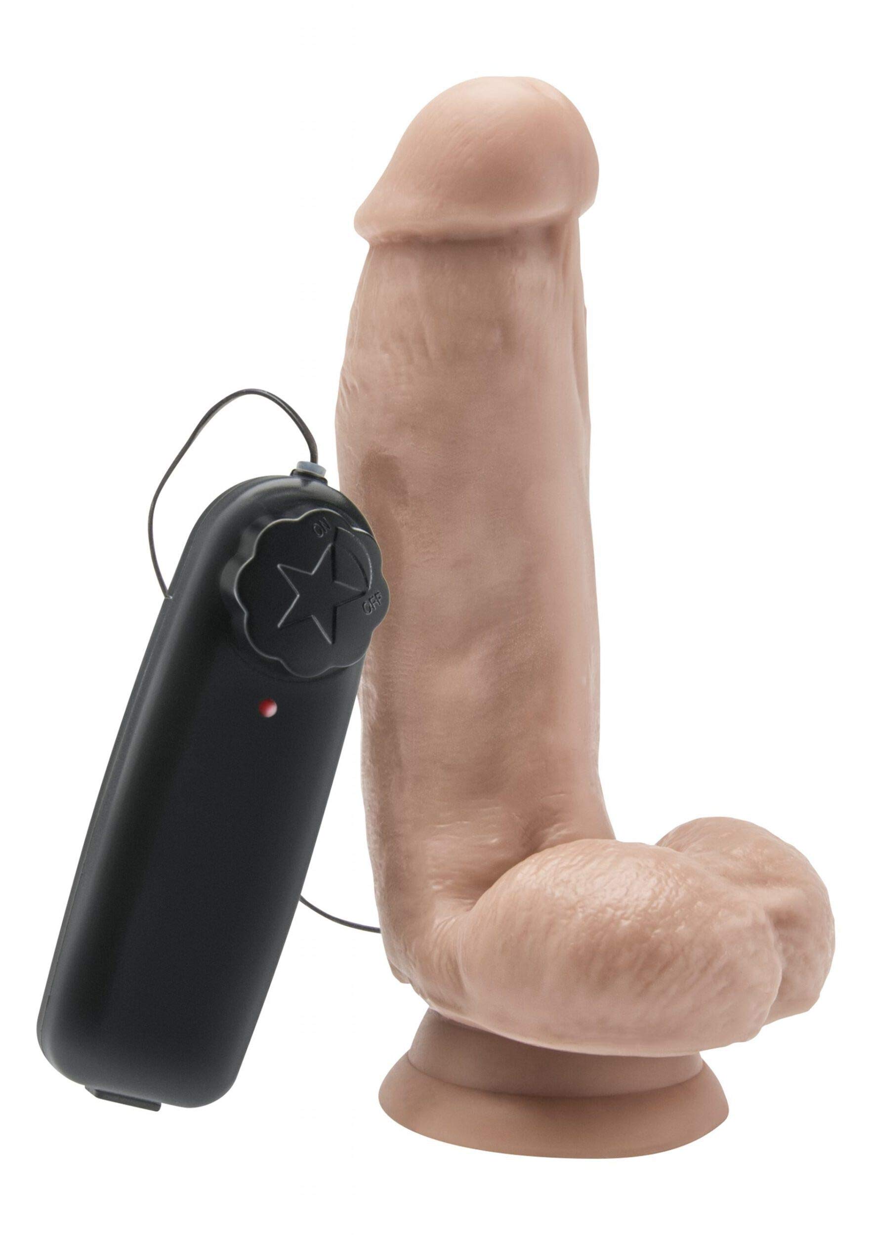 Get Real - Dildo 12 Cm With Balls Vibrator Skin
