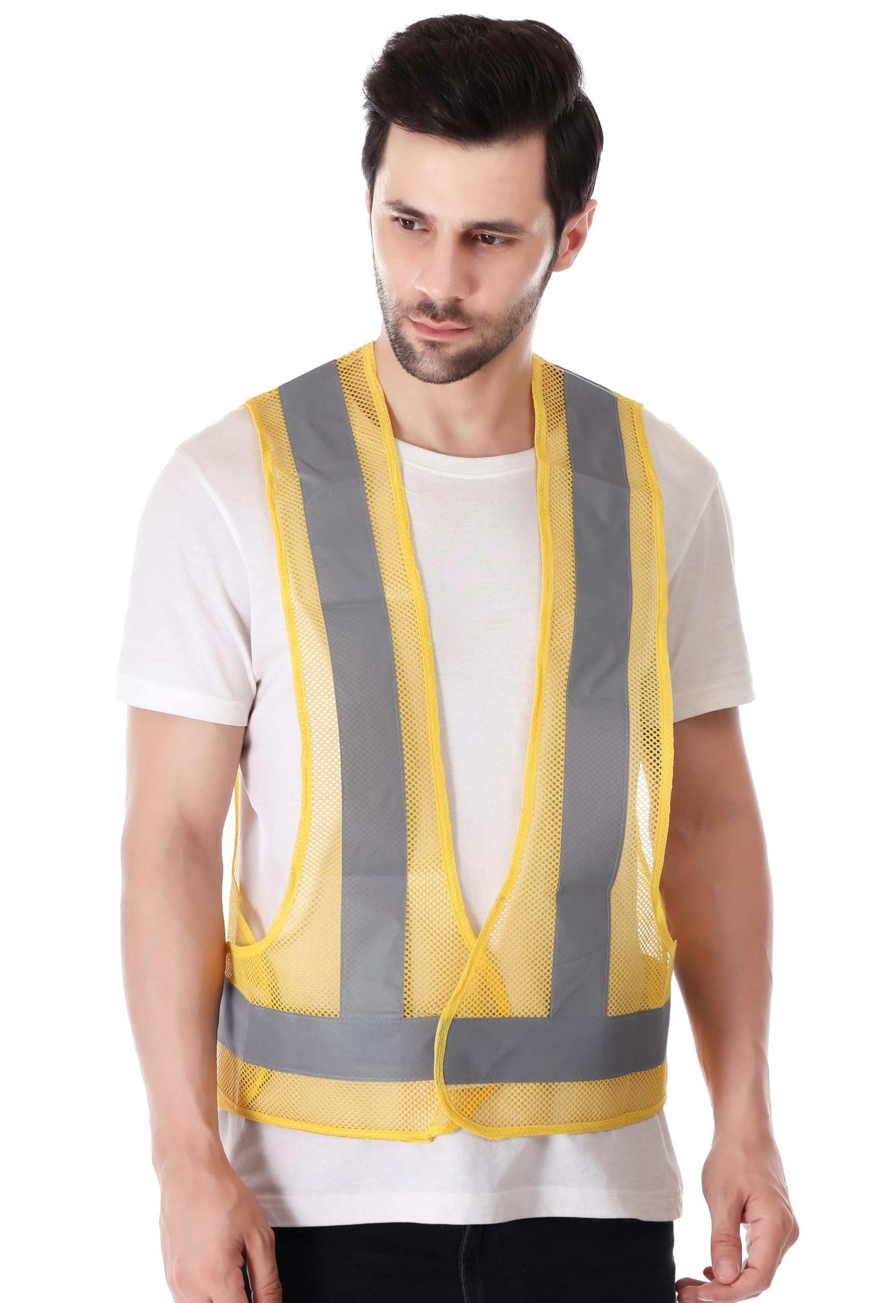 EVION Reflective Safety Jacket Model No.1400 3 side open Free size High Visibility for Construction Worker,Executives,Traffic Safety,Cycling and running (B0BF15VZ7D) Amazon Price History, Amazon Price Tracker