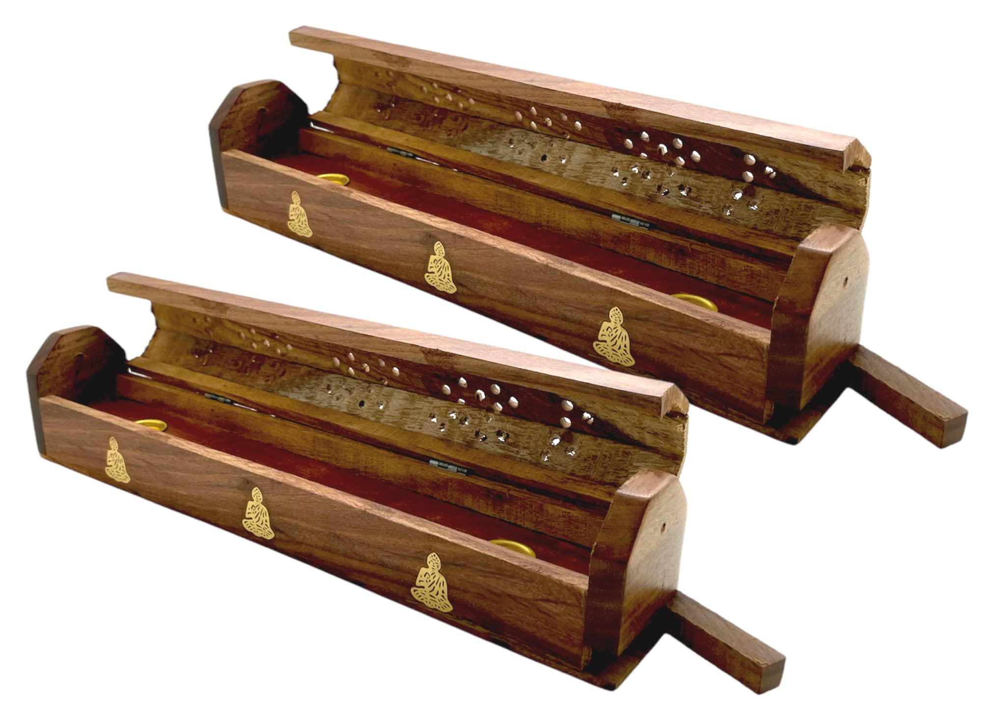 Amazon.com: Crystalo - 2 Pack Wooden Coffin Incense Sticks
