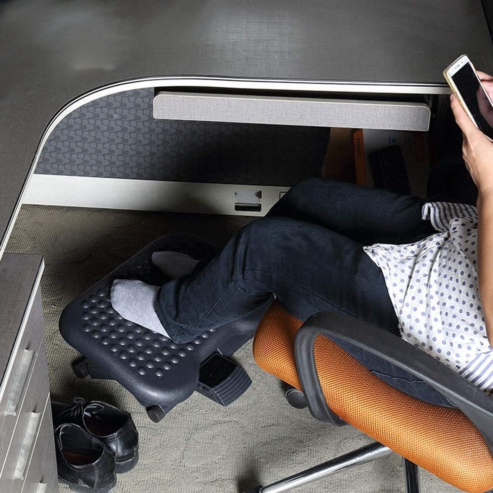 Generic Tragbarer, Ergonomischer Fußstützenhocker mit Höhenverstellbarer Stütze für Sitzkomfort zu Hause und Im Büro von 7–15 Cm