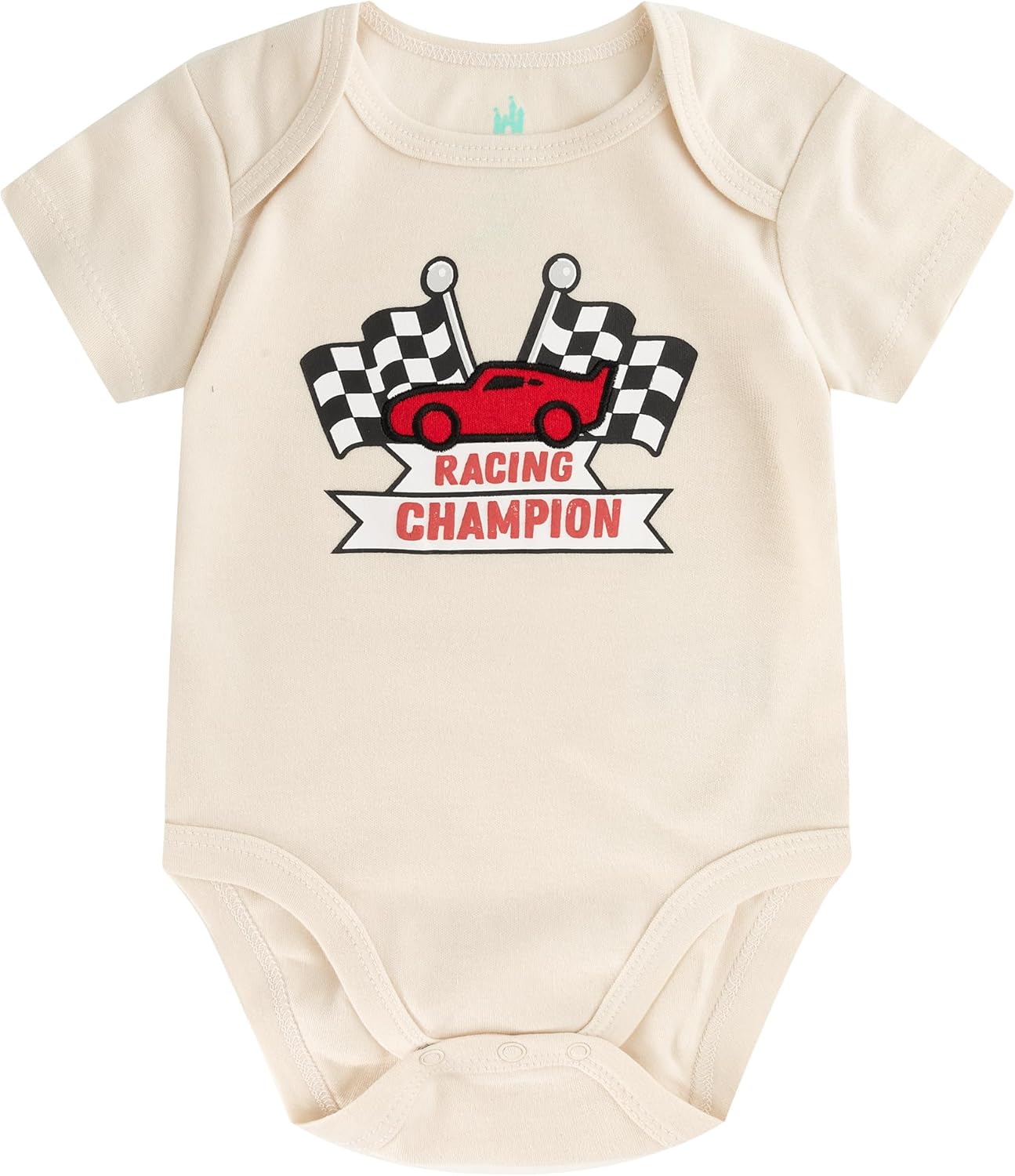 Disney Cars Lightning McQueen Baby Boys 3 Pack Bodysuit Creeper for Newborn and Infant - Image 2