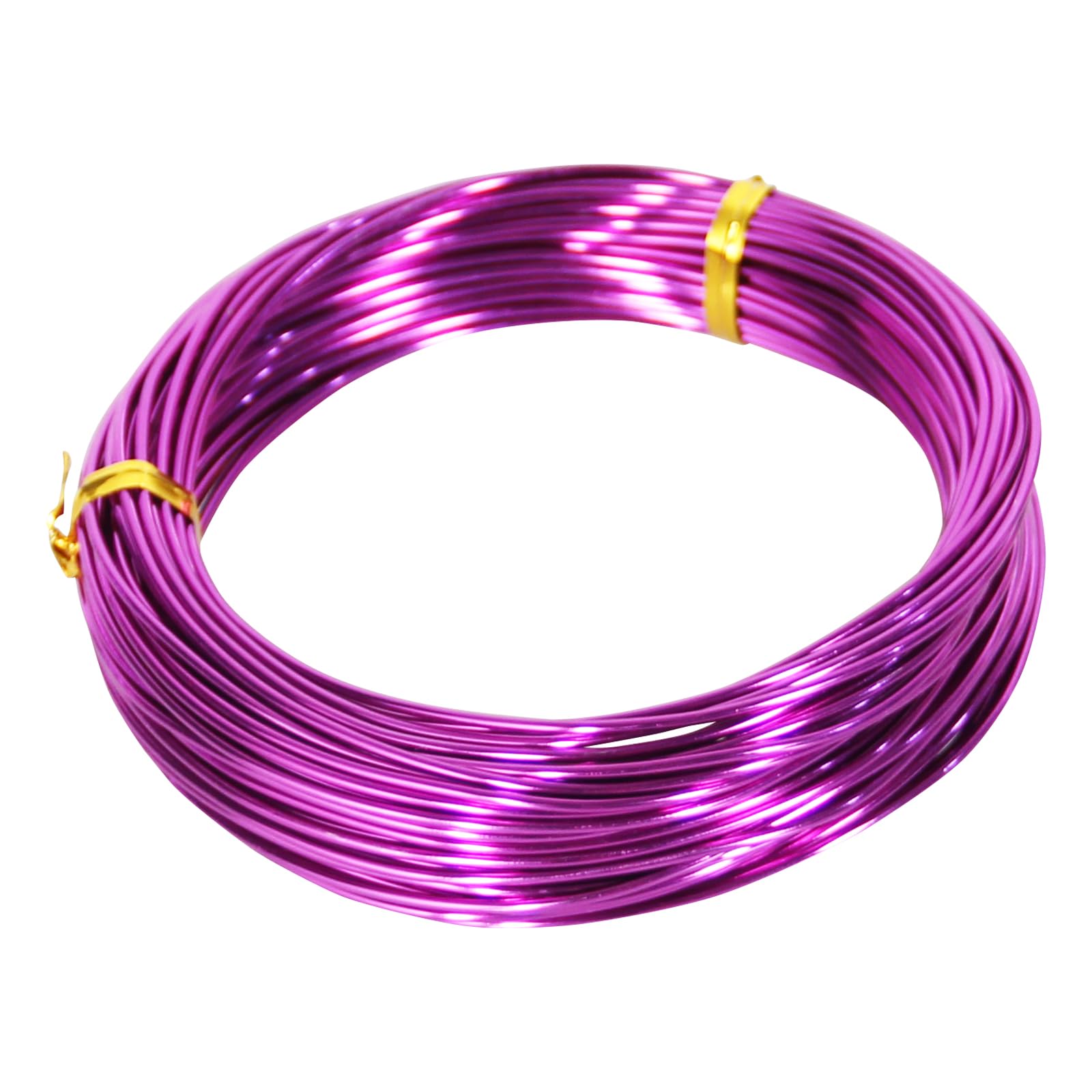 50 Feet Purple Aluminum Craft Wire, 16 Gauge 1.5mm Thickness Sculpting Wire - Image 2