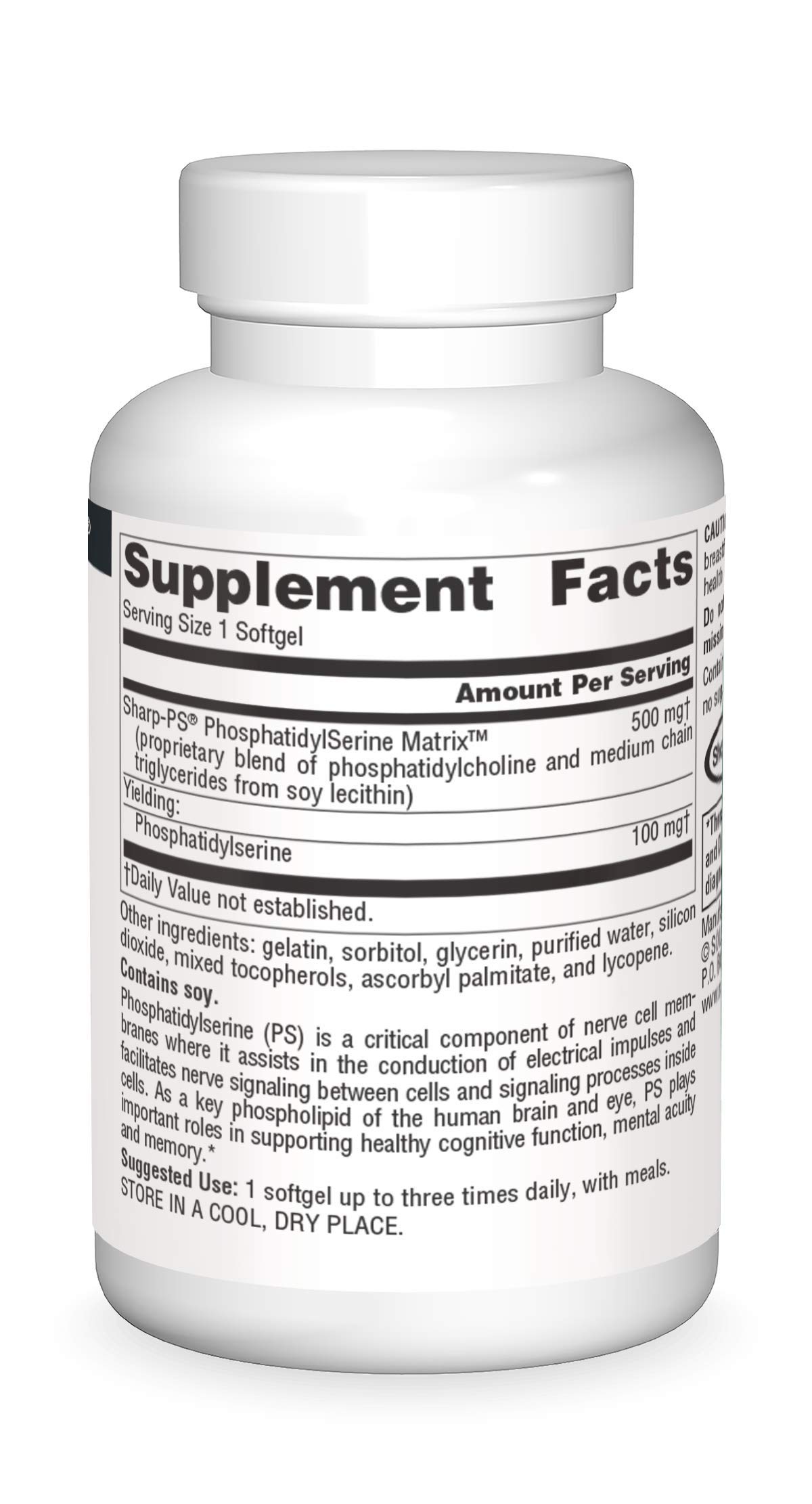 Amazon.com: Source Naturals Phosphatidyl Serine Matrix 500 mg - 30