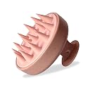 XO Curls Gentle Shampoo Brush for Hair Growth & Clean Scalp; promotes circulation, stimulates follicle growth, and exfoliates scalp to clear product build-up & dandruff (Pink) gallery image