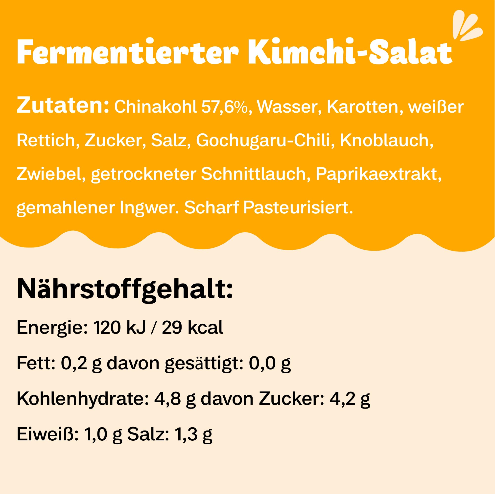 Euro-East Kimchi, Koreanisch Vegan und Glutenfrei eingelegter Chinakohl im koreanischen Stil, leicht Schärfe für europäischen Geschmack, Groß 1er pack (1x3000g)
