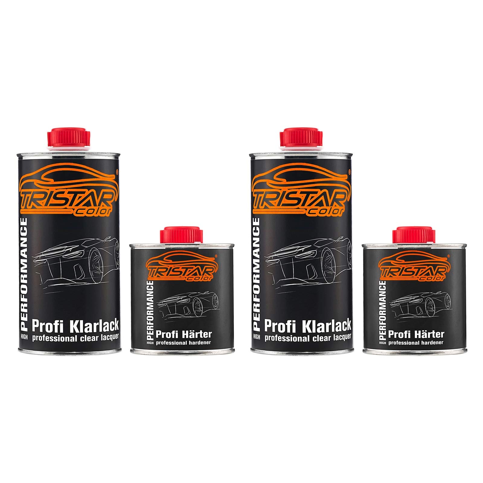 TRISTARcolor 2K Klarlack hochglänzend Dose 1,5 Liter Autolack HS + Härter