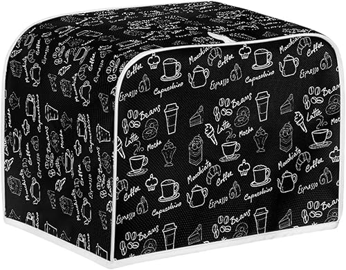 Vista 131 de Cubierta para tostadora de cocina, protector para hornear se adapta a la mayoría de tostadoras estándar de 4 rebanadas, mantiene la tostadora libre