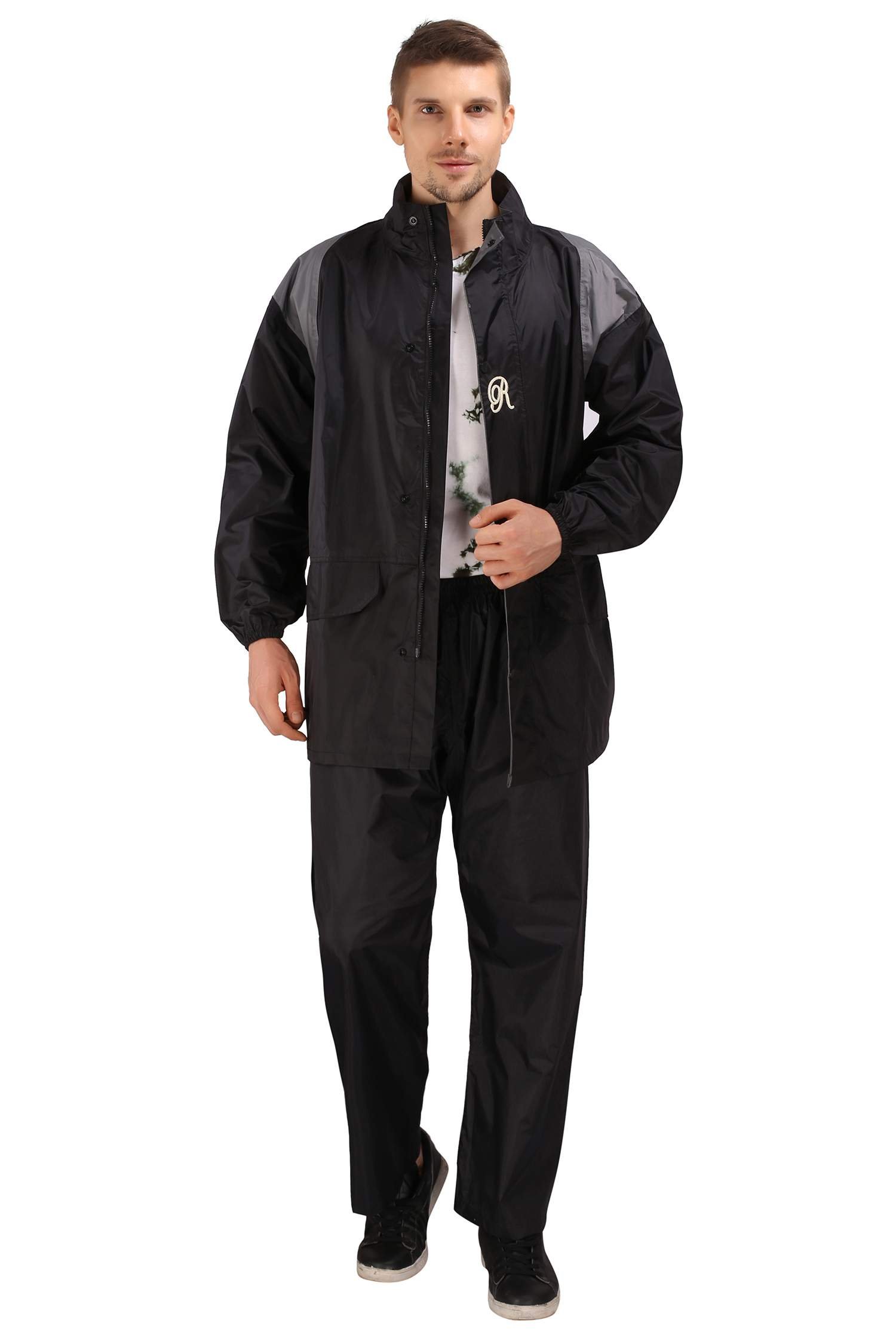 Goodluck Men's Raincoat/Rainwear/Rainsuit