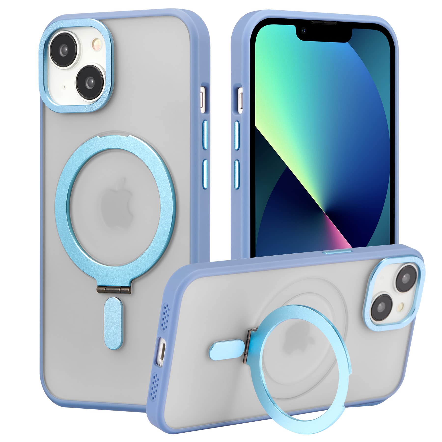 Coque de protection iPhone 13 antichoc rigide transparente compatible avec Magsafe - 8