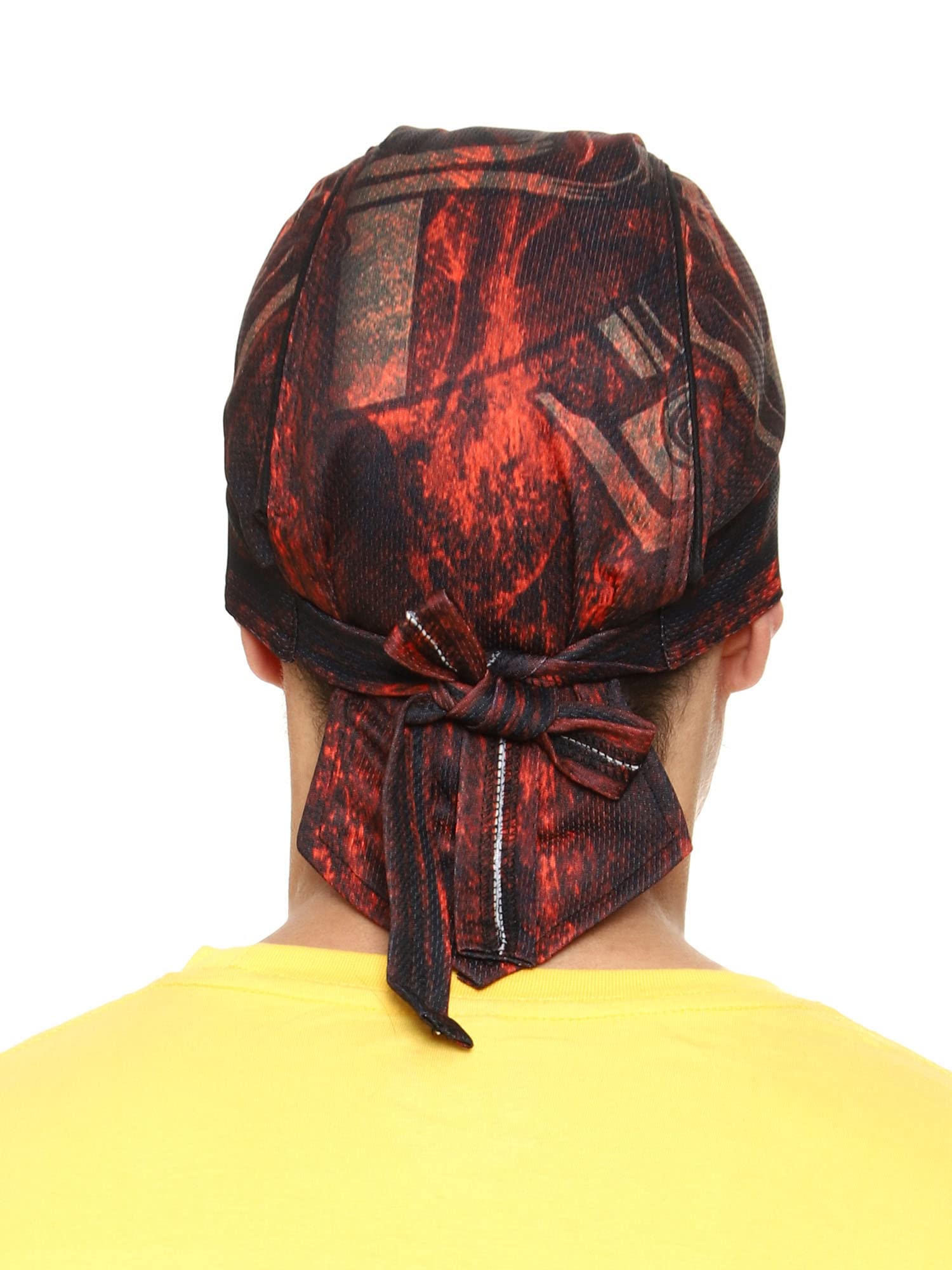 Motohog Helmet Skull Caps for Men Hair Inner Helmet Cover Caps for Bikers Sweat Cooling Skull Cap Headwrap, Bandana, Durag, Patka, Head Wear for Cycling & Running - Free Size 3