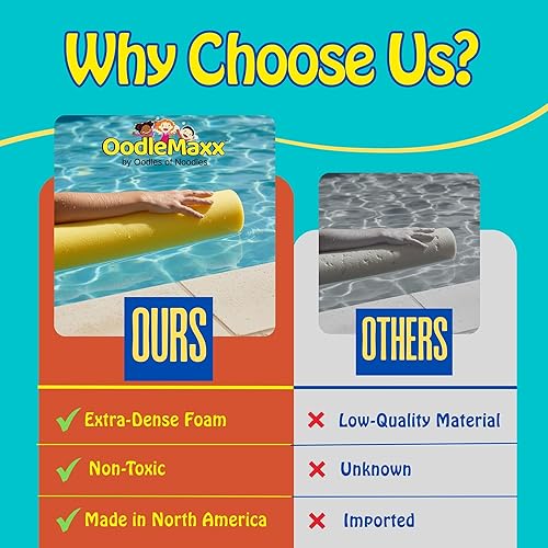 Miniatura 5 de Oodles of Noodles OodleMaxx Fideo Gigante - Aproximadamente 54 pulgadas de largo, fideo de piscina extra grande hecho de espuma premium para fideos