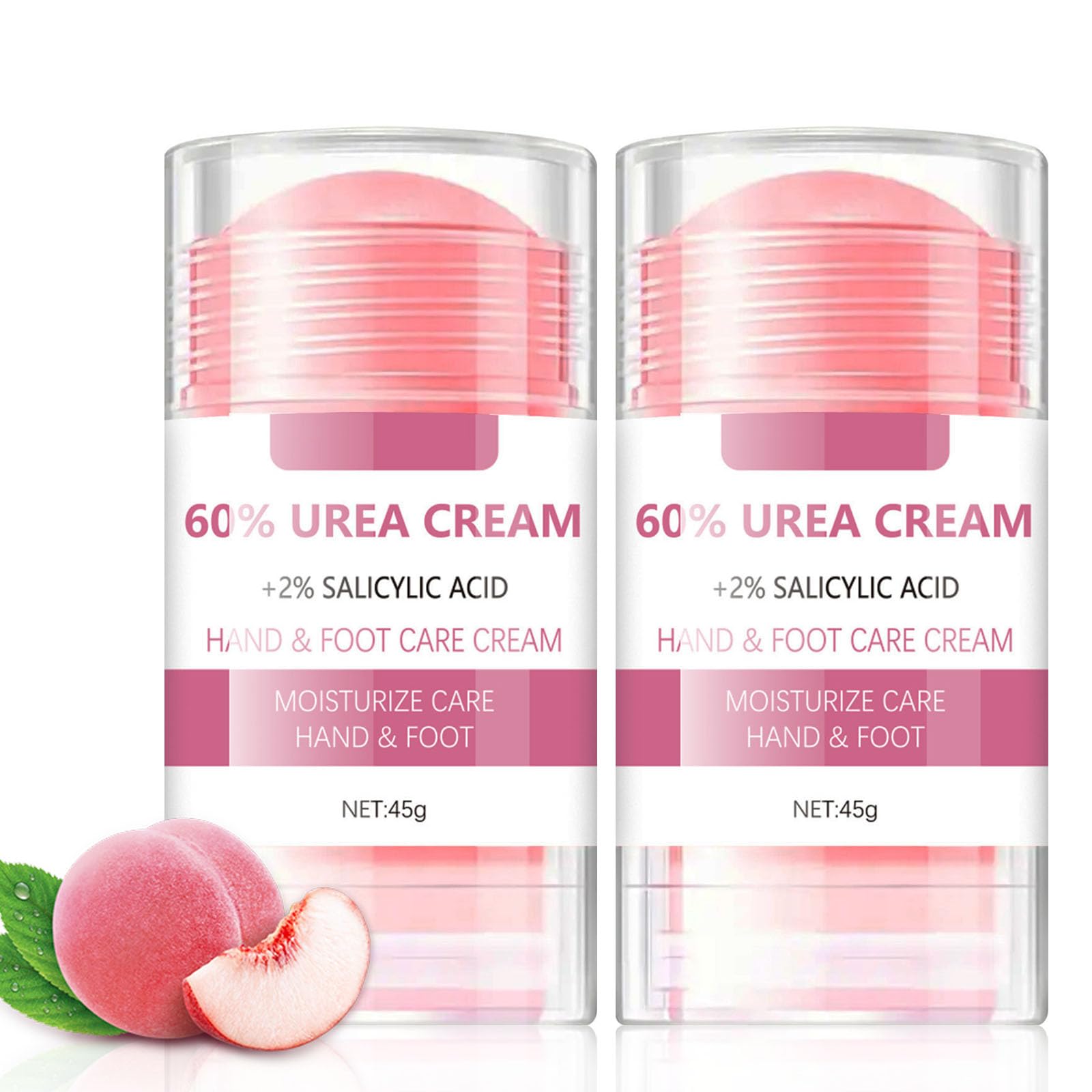 2PCS Urea Foot Cream, Urea Cream 60 Percent for Feet, Foot Cream for Cracked Heels and Dry Skin, Cracked Heel Cream