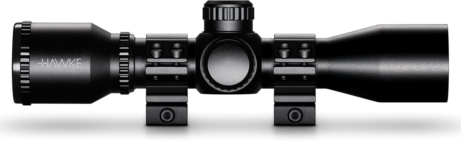 Hawke XB 3x32 Crossbow Scope Combo with Rings, Lens Caps and Lens Cleaning Cloth