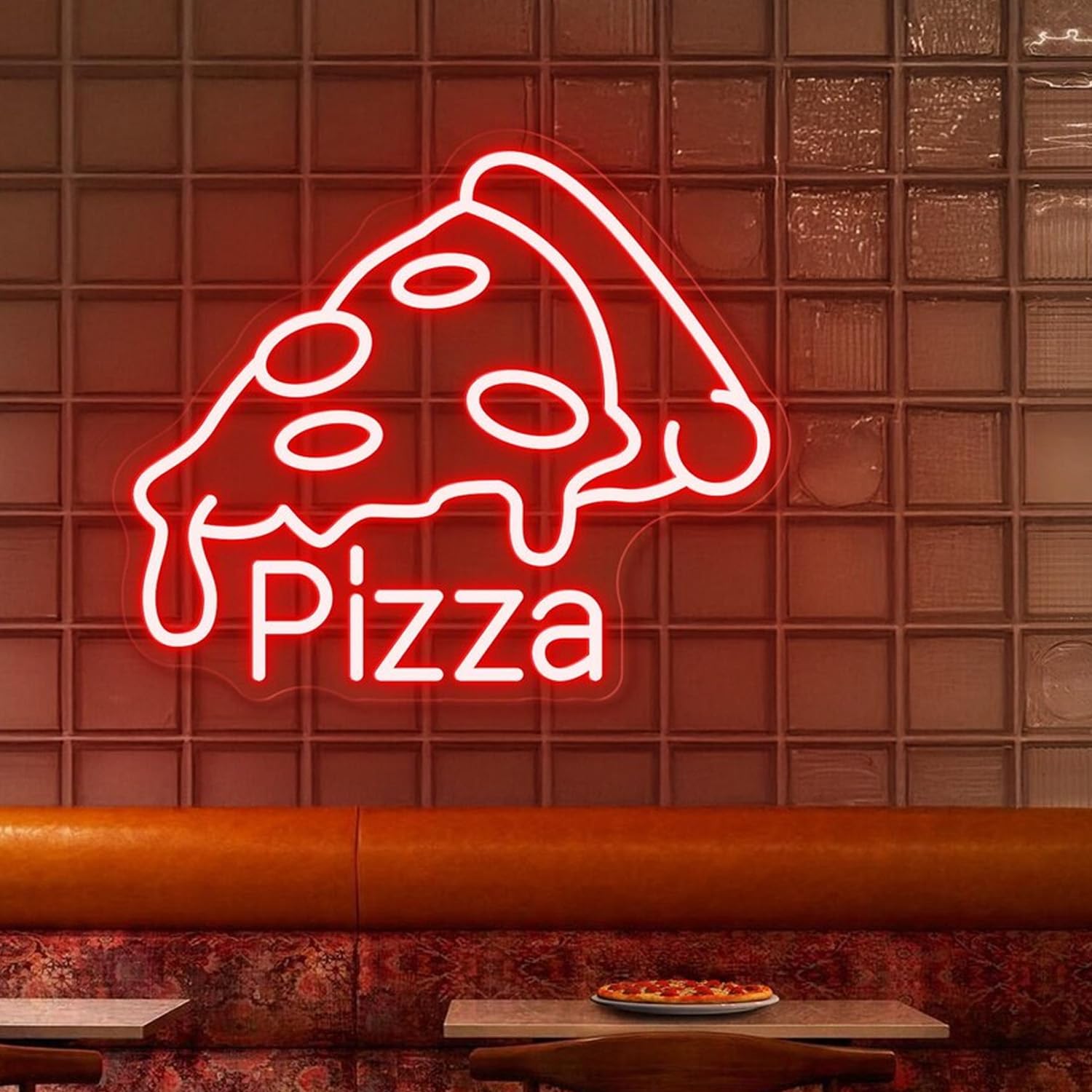 Pizza Open Neon Sign, Pizza Shop Sign, Pizza Shop Window Open Sign, Custom Open Business Sign, Restaurant Open Led Light, Pizza Wall Sign