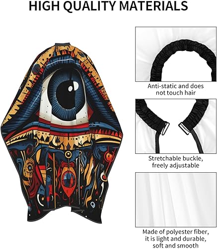 Miniatura 4 de Evil eyes magic talisman red Barber Cape for Men Professional Hairdressing Cutting Salon Cape Hair Styling Cape