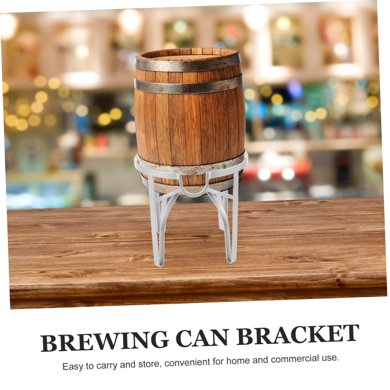 Soporte De Bebidas para Dispensador De Cerveza Soporte Portátil Base para Barril De Estante y para Almacenamiento De Bebidas