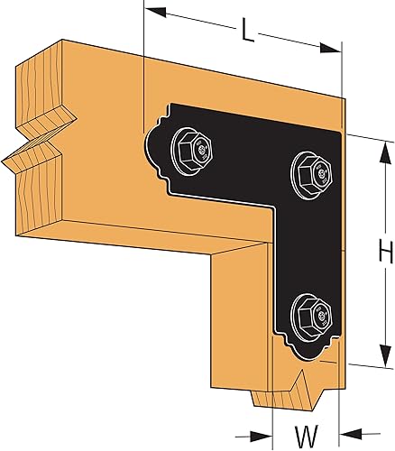 Miniatura 3 de Simpson Strong-Tie APL4 - Acentos para exteriores con sujetadores necesarios