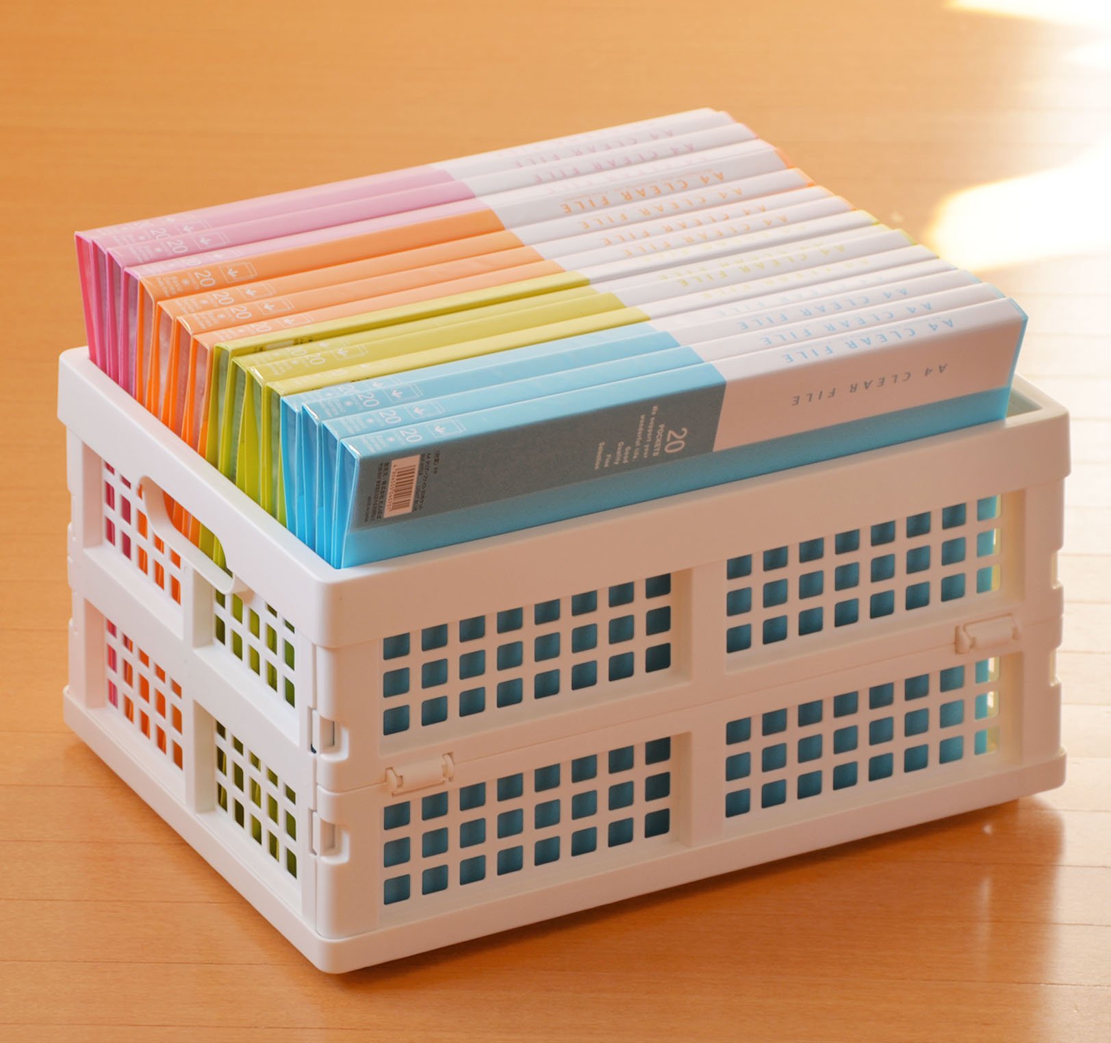 Amazon.co.jp: 伸和 折りたたみコンテナ フレックス A4 FIT 収納