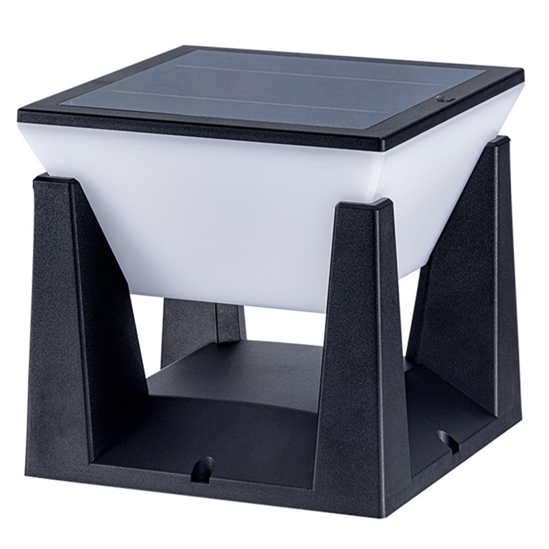 Luz de cubierta cuadrada para postes de 6x6 con iluminación solar y tres tonos de color 1