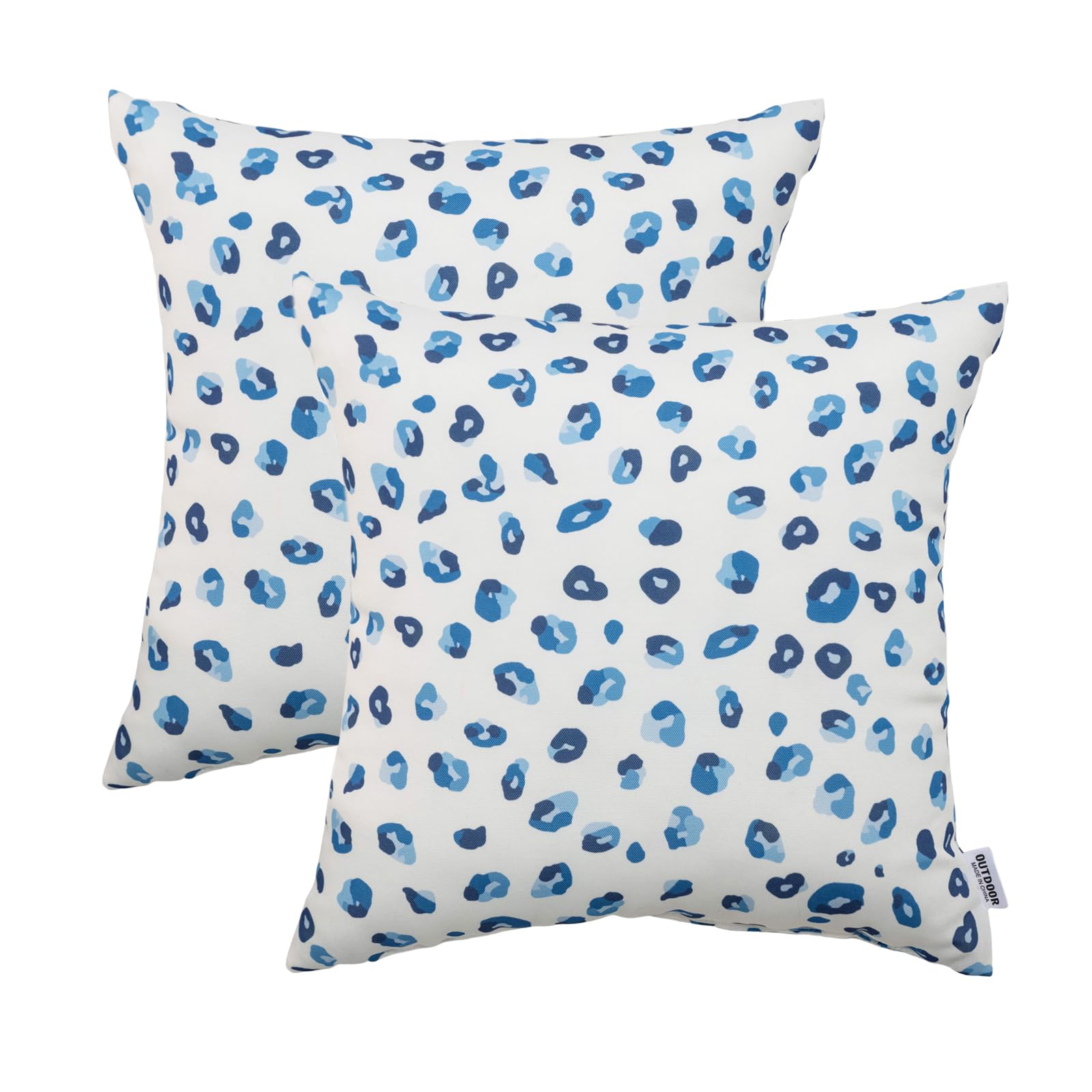 JMKaixin Outdoor Pillows Pack of 2 Waterproof Decorative Throw Pillows with Inserts 18 x18 Square Pillows for Bed