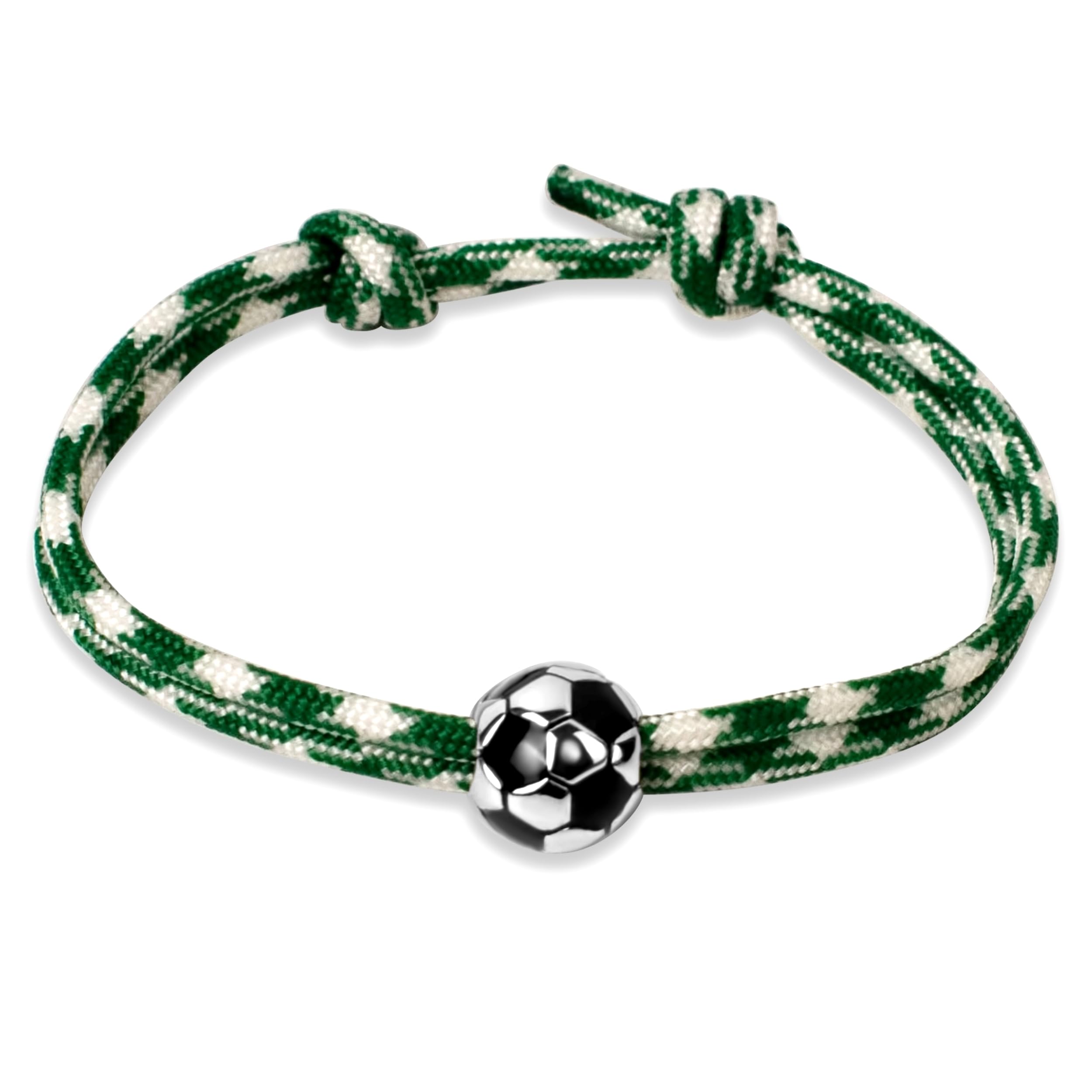 Ernestine - Bracelet Football réglable acier inoxydable - Idée cadeau foot homme enfant - Bracelet sport Foot - Cadeau Homme Noël anniversaire fête des pères - accessoire équipe Football Ville Paris