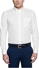 Tommy Hilfiger Men's Non Iron Solid Button Collar Dress Shirt