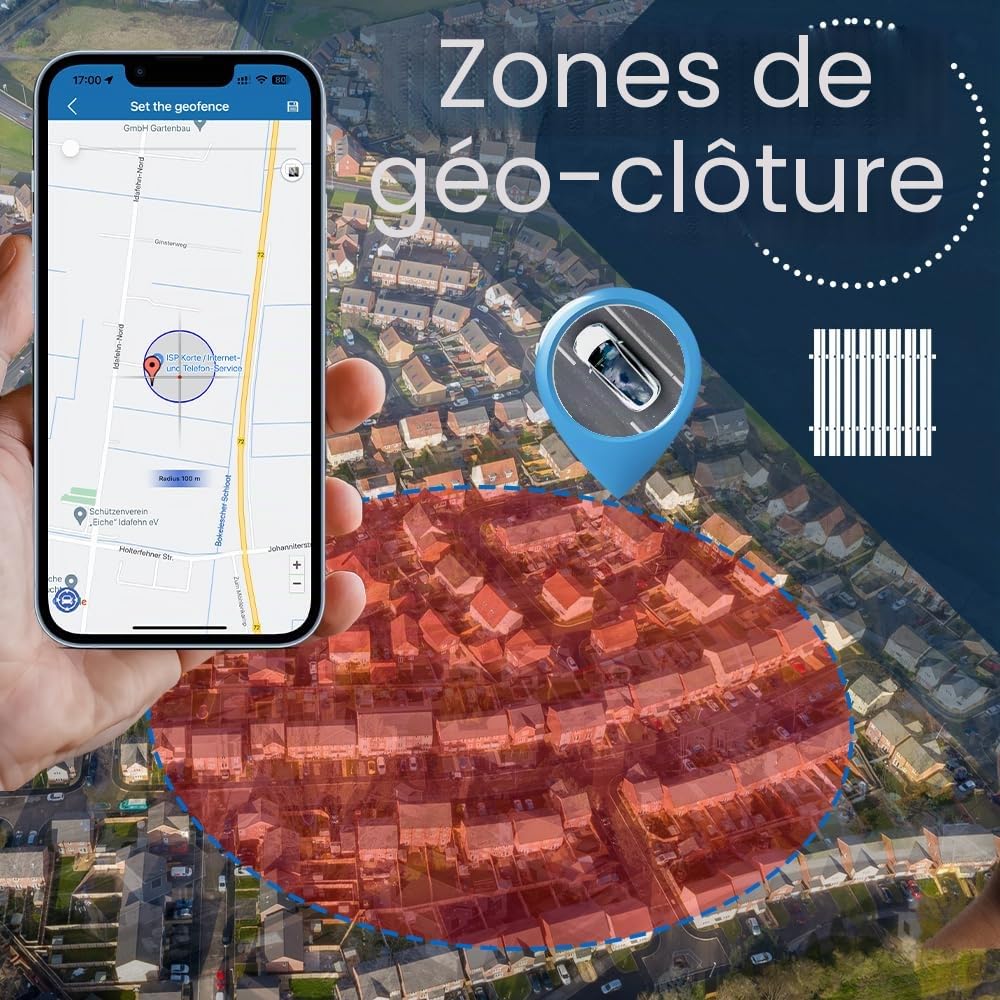 4G Tracker GPS Voiture Aimanté Traceur GPS Étanche Suivi en Temps Réel Traqueur Pas de Distance Limite Positionnement SMS APP pour Android/iOS sans Abonnement TK915
