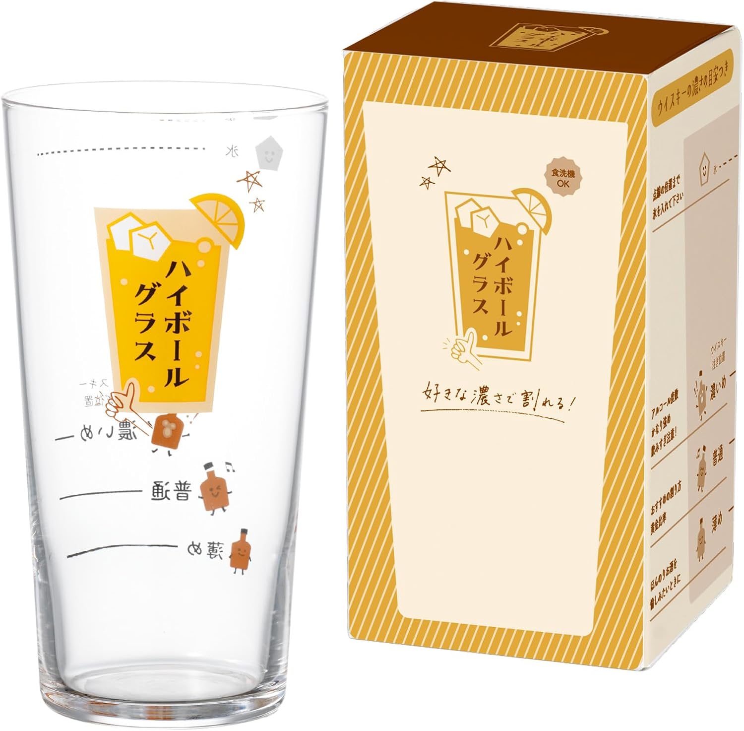 ハイボールグラスの質感