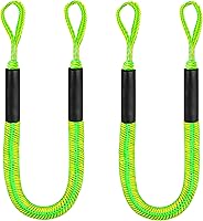 Vista 11 de Cuerda de amarre elástica para barcos, kayak, moto acuática, pontón, canoa, lancha motora, azul (4X)