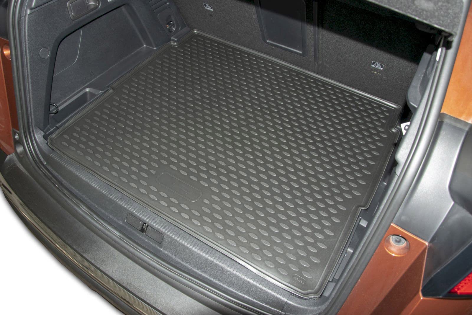 J&J AUTOMOTIVE Tapis De Coffre Caoutchouc Pour Peugeot 3008 (2017+) - Protection Antidérapante, Bord Haut, Inodore