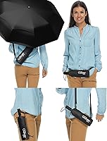 Vista 123 de REPEL Windproof Travel Umbrella - Compact & Withstands Winds up to 85MPH , Strongest Premium Auto Folding Umbrella for Rain and Sun - Durable, Light