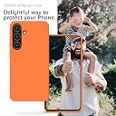 YATWIN Silicone Back Case for Samsung Galaxy S23 Plus, Soft-Touch Phone Back Cover for Samsung Galaxy S23 Plus - Orange gallery image
