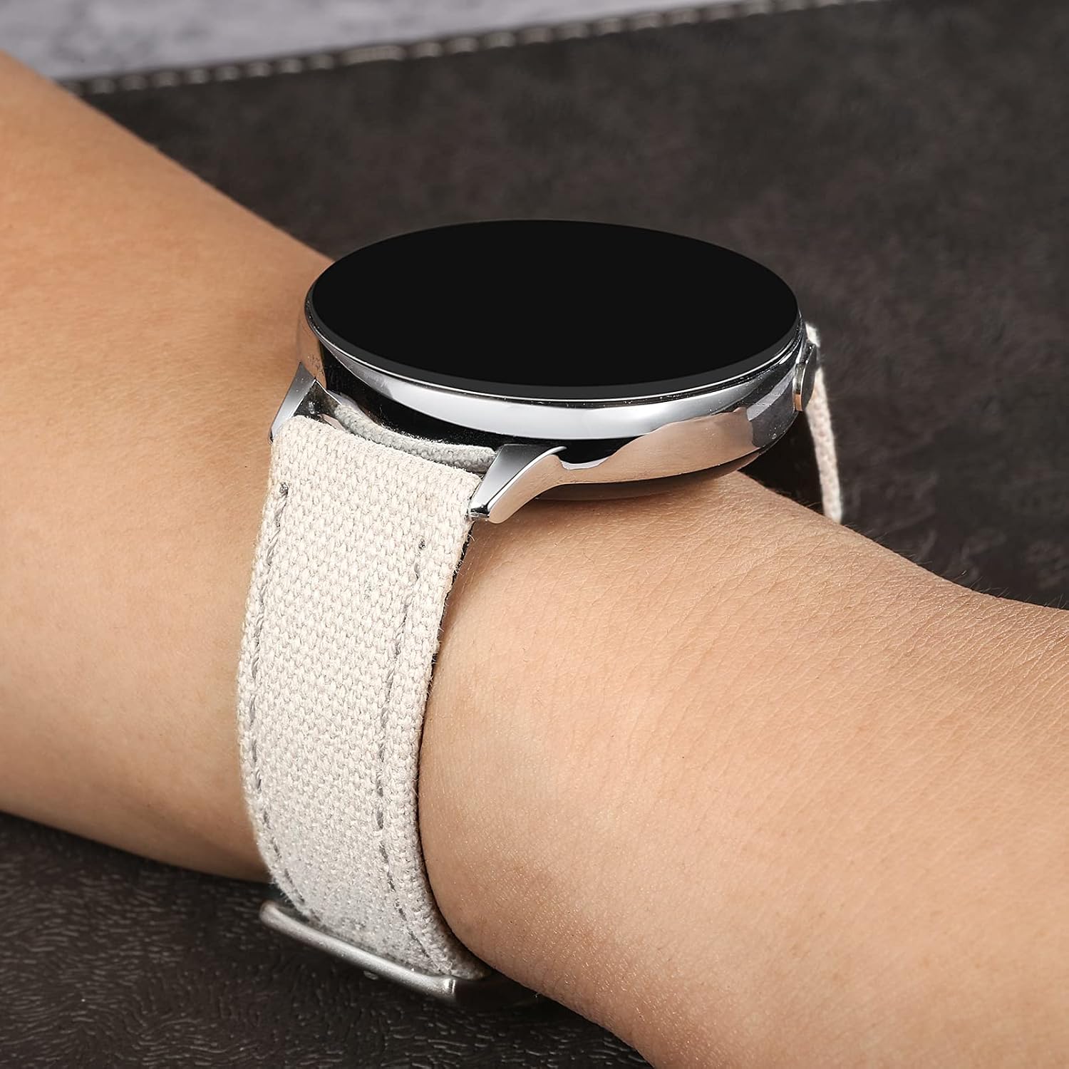 hemsut h Canvas Quick Release Watch Band for Men Women, 18mm, 20mm, 22mm, Military Quick Release Replacement Watch Straps Wrap image 2