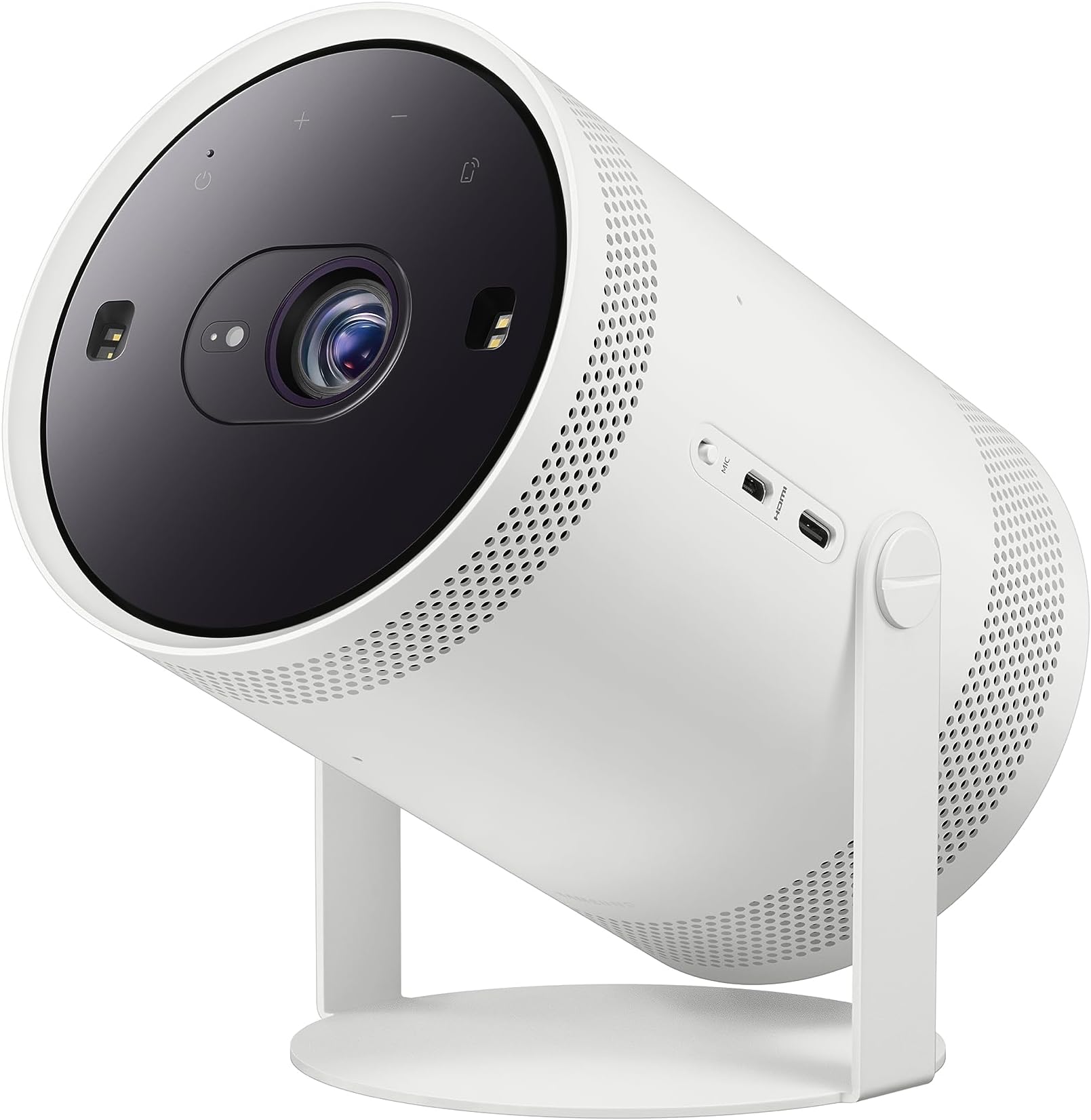 Samsung The Freestyle LED portable projector, 2nd Generation, Smart TV, White 30-100", HDR Compatible, SP-LFF3CLA - 2023 - International Version