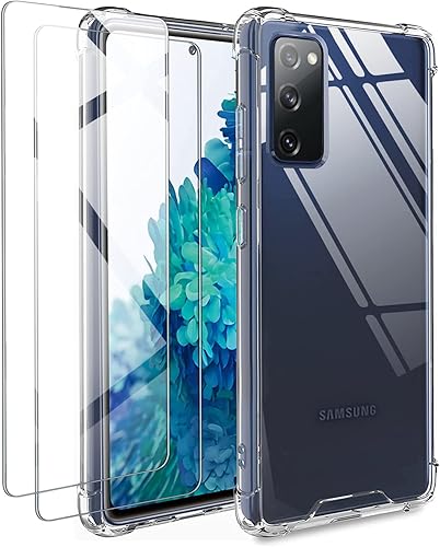 Vista 6 de KIOMY Funda rosa intensa con acabado suave para Samsung Galaxy S20 FE 5G, a prueba de golpes, funda protectora de silicona elegante para teléfono