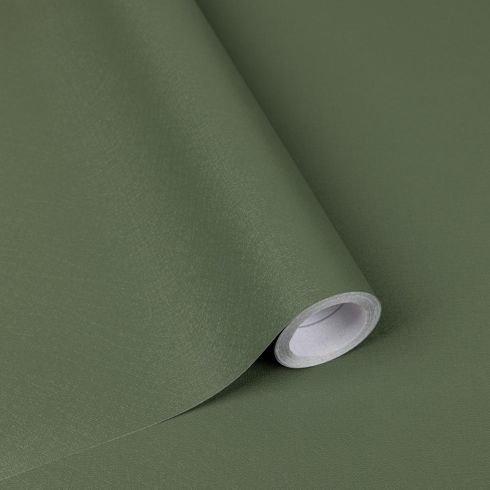 Papier peint vert foncé Abyssaly 45x650 cm adhésif et repositionnable