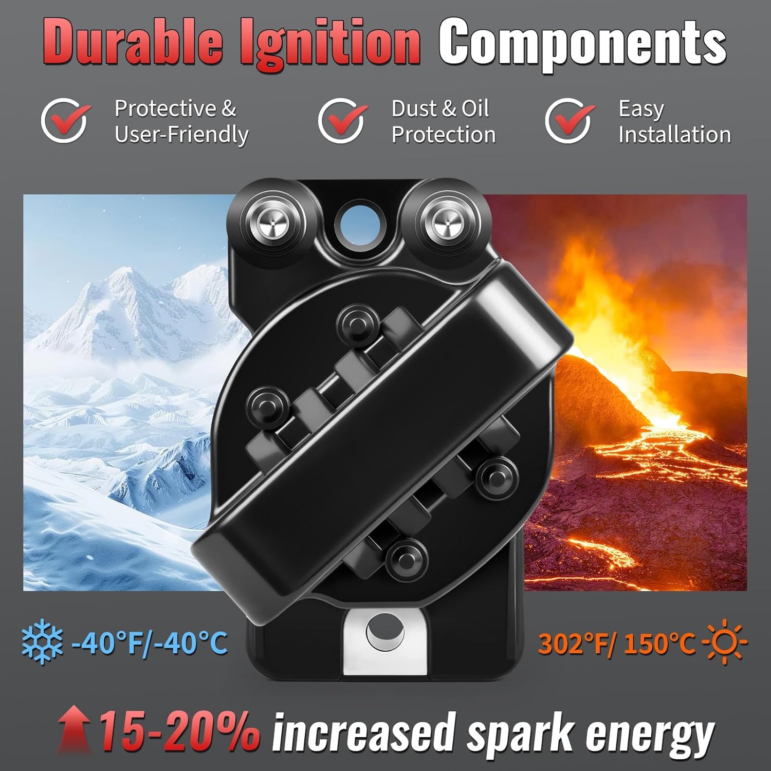 Set of 3 DR39 Ignition Coil with Iridium Spark Plug and Wire Set - Compatible with Chevy, Buick & Pontiac - Allure, LaCrosse, Lucerne, Regal, Impala, Monte Carlo, Grand Prix 3.8L V6 - Replaces C849