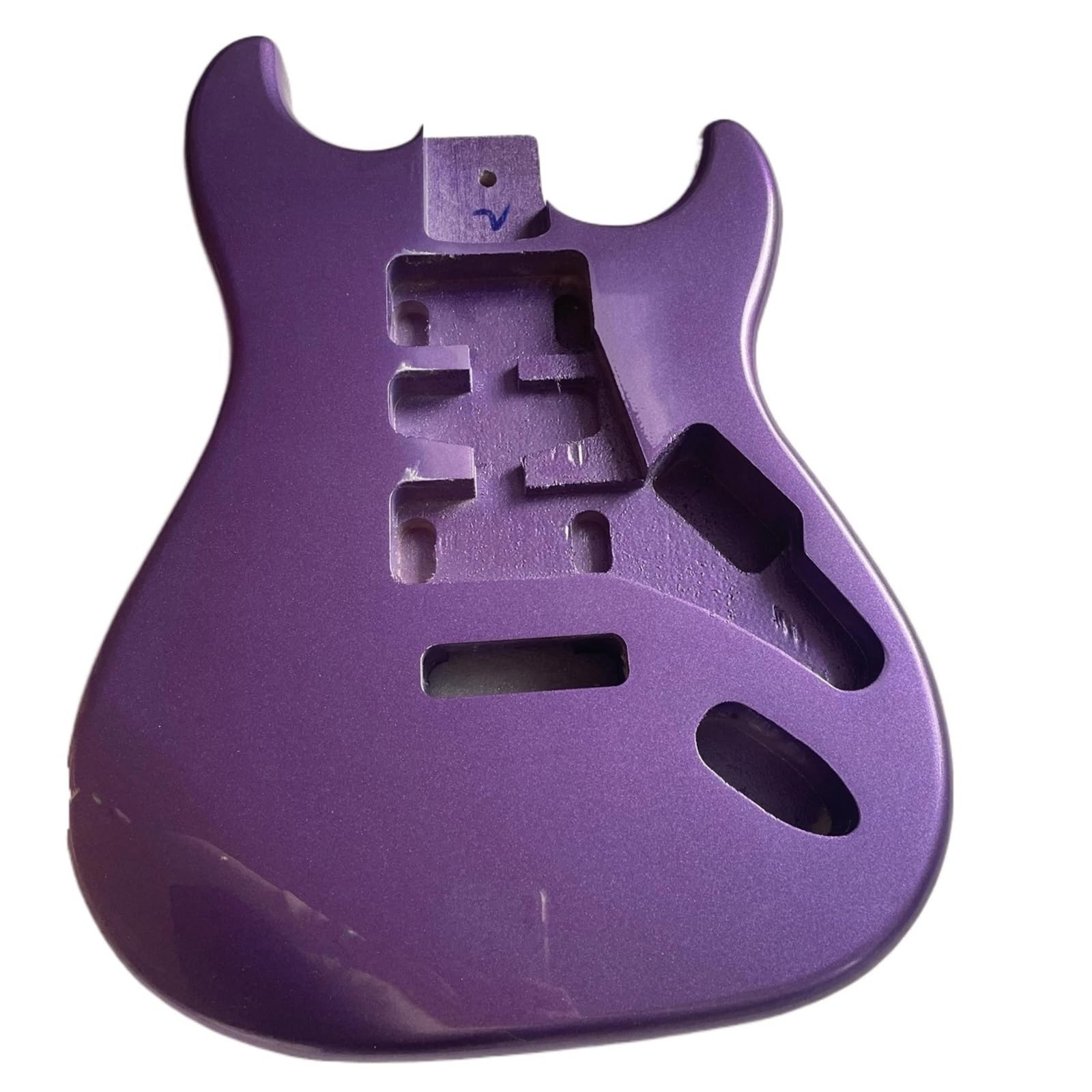 Unfinished Guitar Body Wooden Electric Guitar Body Gloss Finished Metal Purple Color Barrel Accessories