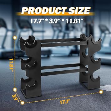 Small Dumbbell Rack Stand Only - Iron Weight Stand Holder Storage for Dumbbells - Weight Rack for Home Gym dumbbell