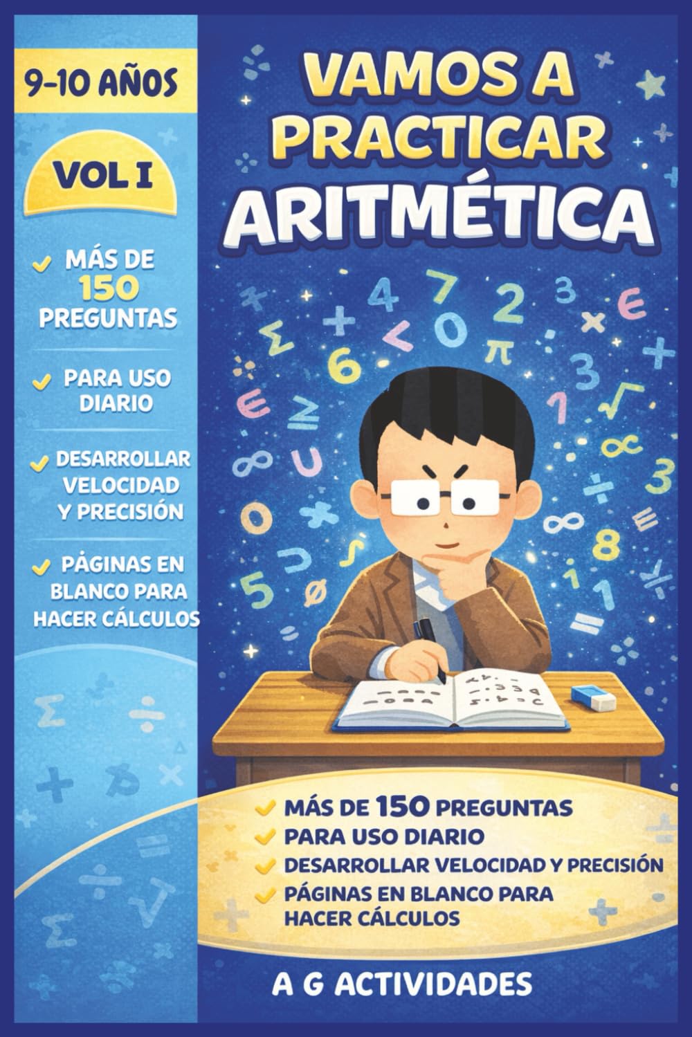 Vamos a Praticar Aritmética: Actividades de Aritmética para Niños 9 a 10 ãnos