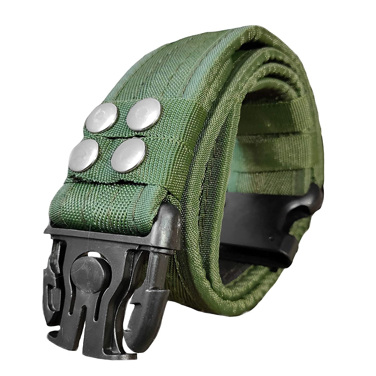 Ecom Trust - Unisex Indian Army Belt heavy-duty Push buckle, quick release and non-slip (Free Size/Adjustable)-picture-11