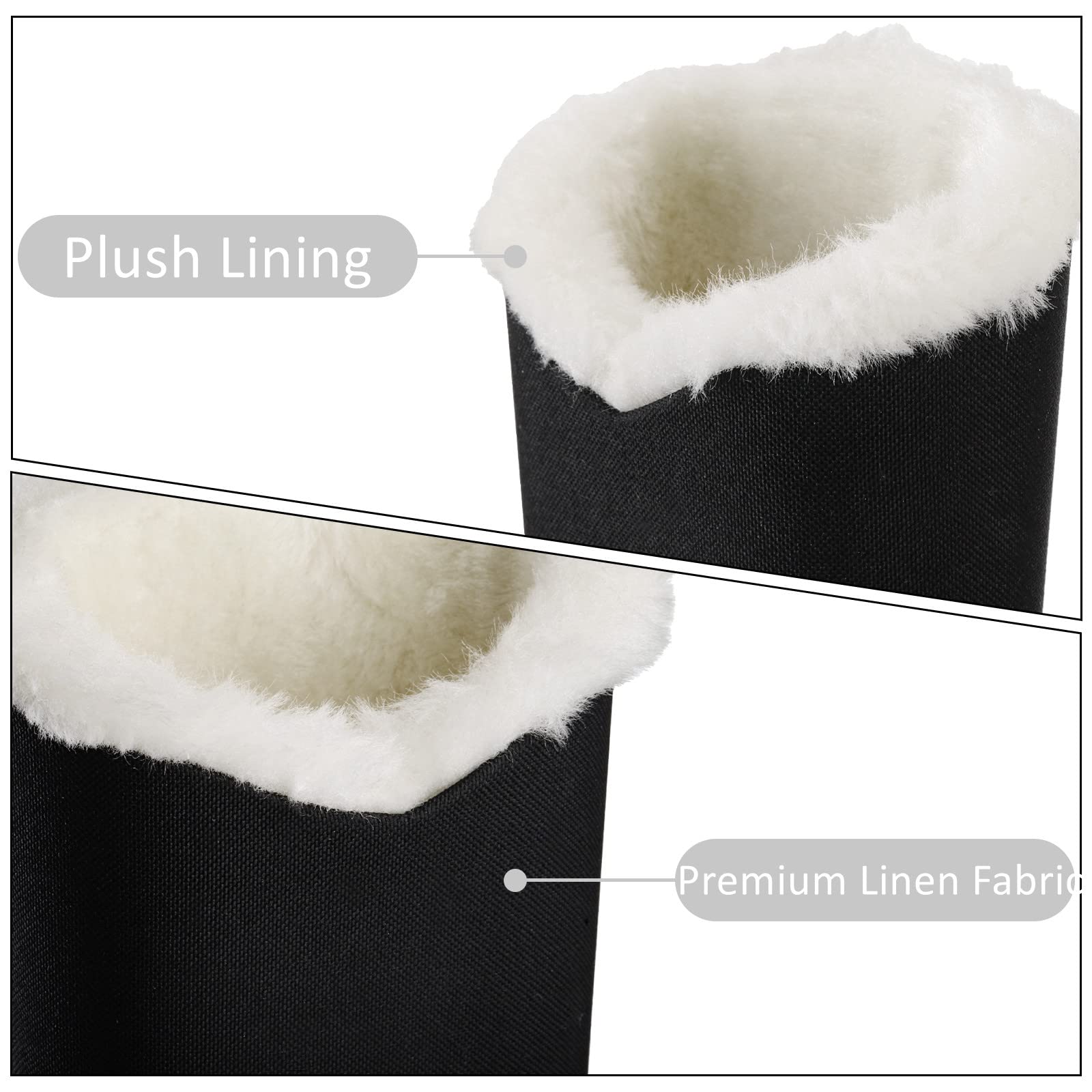 ZOOFOX Paquete de 3 soportes de gafas forrados de felpa, soporte para gafas de tela para escritorios, mesitas de noche